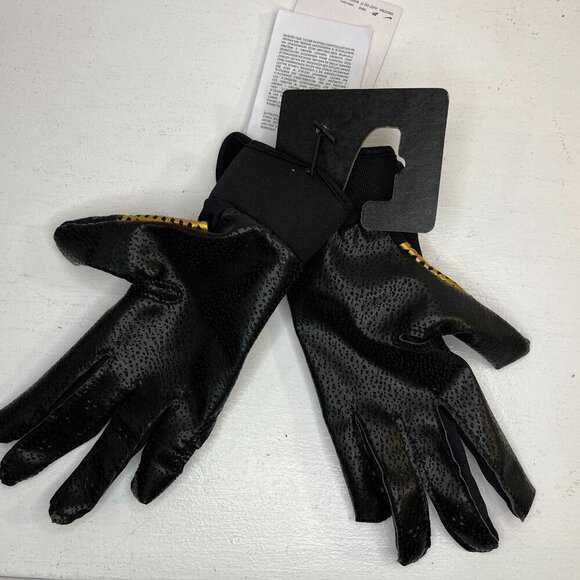 Nike Women's Hyperdiamond 2.0 Black Gold Batting Gloves - Size Small - NWT $30 - Picture 2 of 3